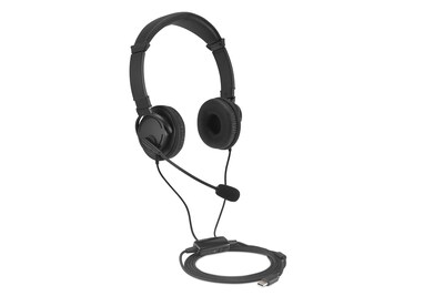 Kensington Classic EQ Noise Canceling Headset, USB-C, Black (K97464WW)