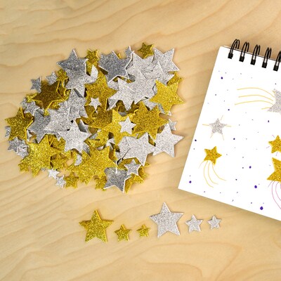 Ready2Learn Glitter Star Stickers, Multicolored, 168/Pack, 3/Bundle (CE-10083-3)