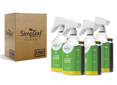 Simpleaf Clean All-Purpose Cleaner, Tropical Fresh, 24 oz., 4/Carton (S-APBL04-24-TF)