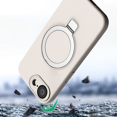 SaharaCase Venture Series Silicone Phone Case for iPhone 16e, Shock Absorbing, Fossil White (CP00815)