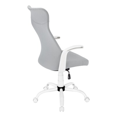 Monarch Specialties Inc. Ergonomic Nylon Swivel Computer and Desk Chair, Gray (I 7324)