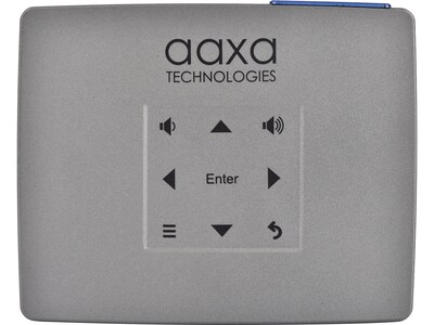 AAXA SLC450 HDMI/USB/Wireless Portable LCOS Short-Throw Pico Projector, Silver Gray (KP-450-00)