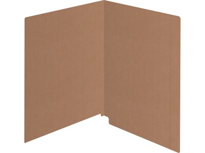 Medical Arts Press Kardex Match Reinforced End Tab File Folder, Straight Cut, Letter Size, Brown Kraft, 100/Box (S-09482-BRN)