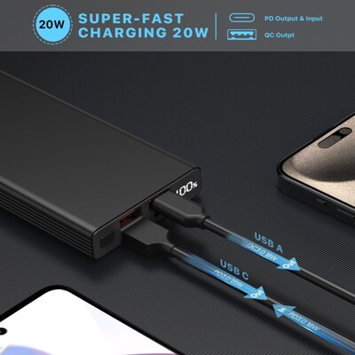 MyBat Pro Universal USB Power Bank, 10000mAh, Black (BAK00310K)