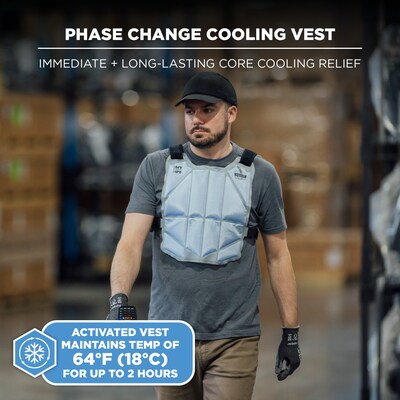 Chill-Its 6210 Phase Change Cooling Vest, Blue (12222)