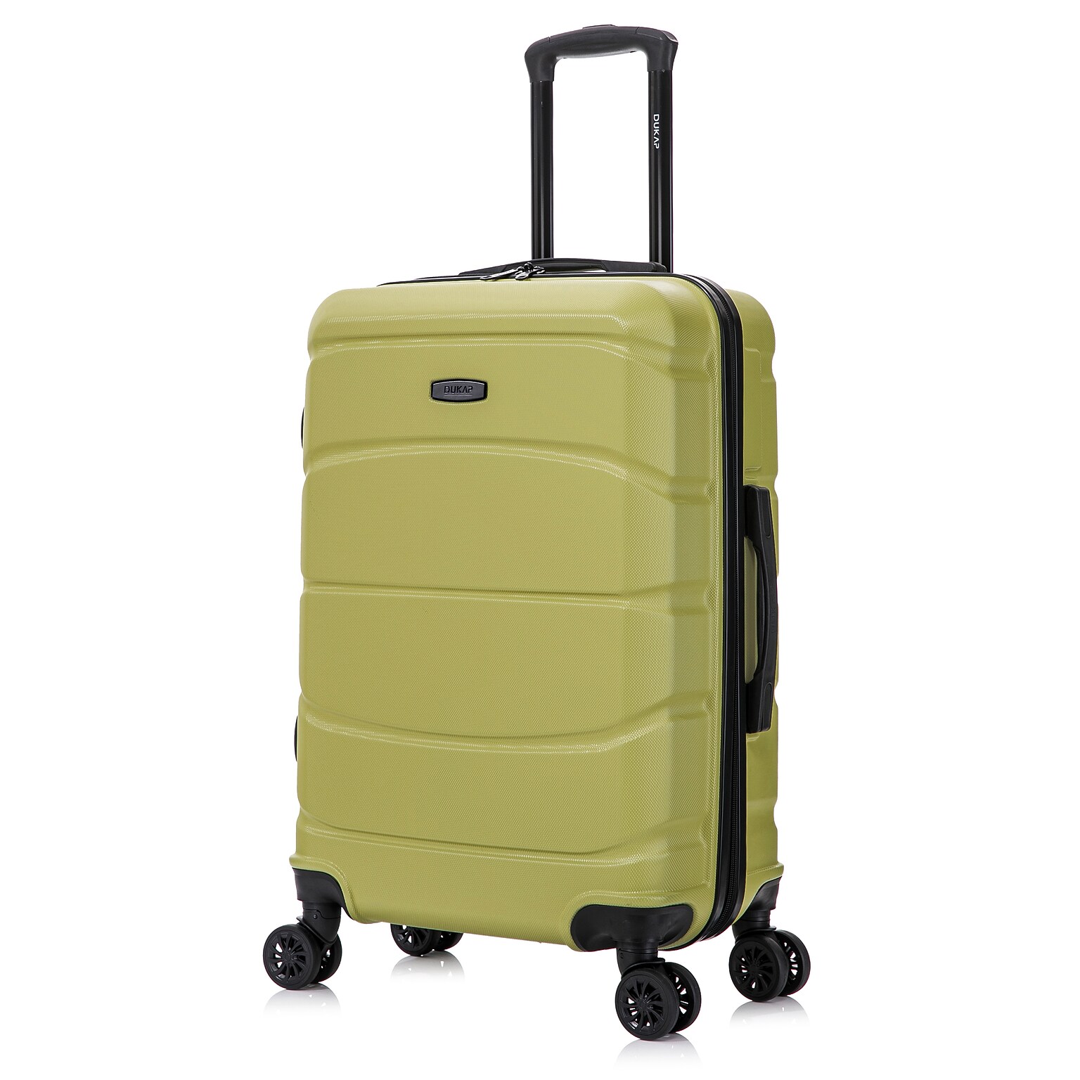 DUKAP Sense 24.39 Hardside Suitcase, 4-Wheeled Spinner, Green (DKSEN00M-GRN)