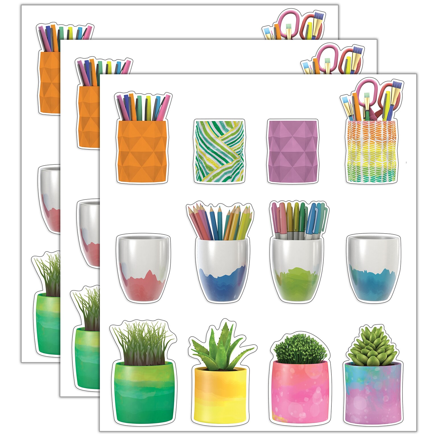 Happily Ever Elementary Creatively Inspired Planters & Cups Cut-Outs, 36/Pack, 3 Packs/Bundle (CD-120649-3)