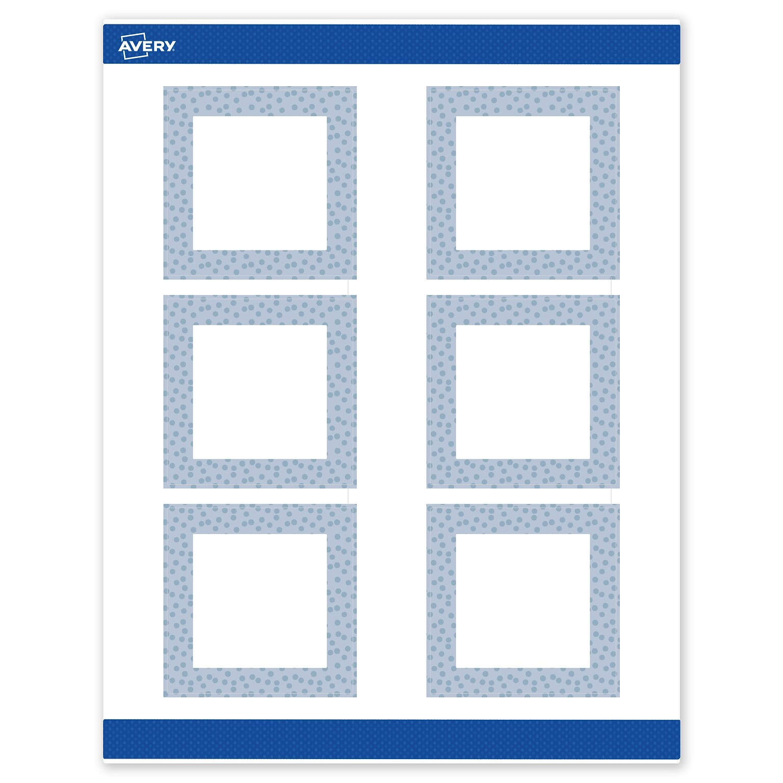 Avery Laser/Inkjet Square Multipurpose Labels, 3 x 3, White, 60/Pack (S00F8E)