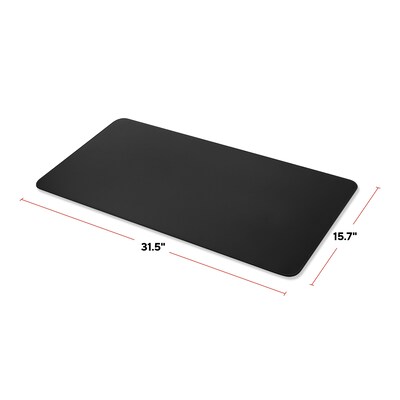 Staples TECH Anti-Slip Fabric Desk Pad, 31.5" x 15.7", Black (ST62543)