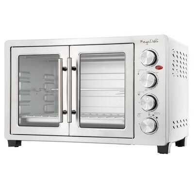 MegaChef Electric Countertop 47.6 Quart Toaster Oven, Silver (938122564M)
