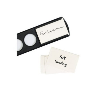 Nahanco Blank Paper Insert for Rail Dividers, White, 50/Pack (BRDINSERT50)