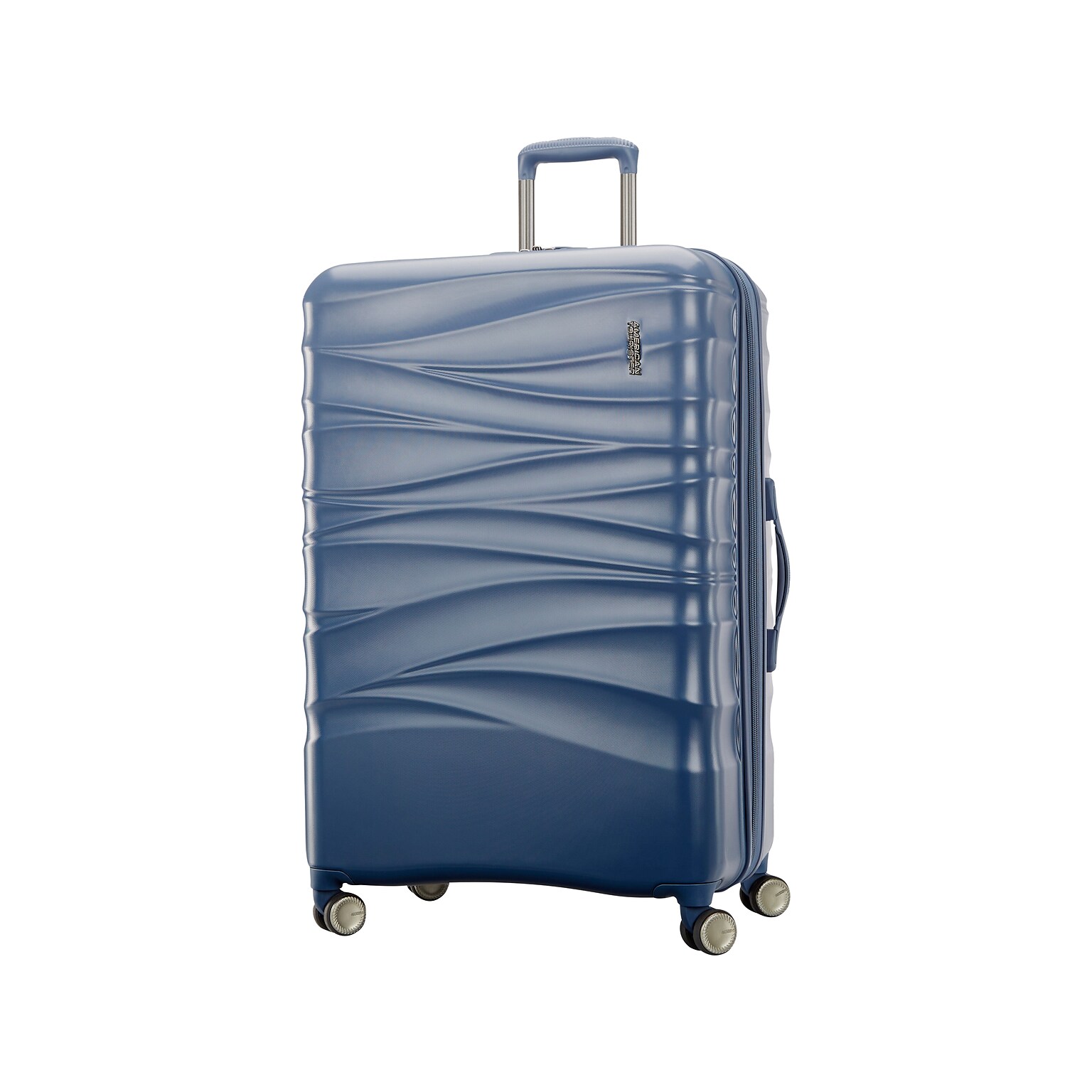 American Tourister Cascade 31 Hardside Suitcase, 4-Wheeled Spinner, Slate Blue (143314-E264)