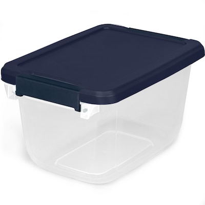 Hefty 18gal Max Pro Storage Tote Gray