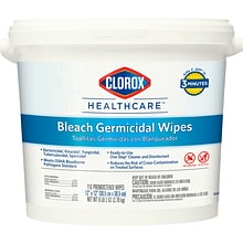 Clorox Healthcare Bleach Germicidal Wipes, 110 Count Pail (30358)