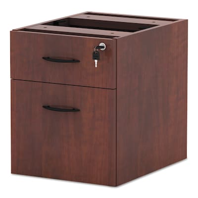 Alera™ Valencia Series Executive Suites in Medium Cherry, Box/File Hanging Pedestal