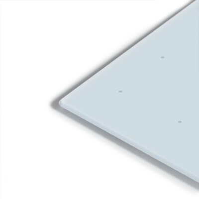 U Brands Floating Glass Ghost Grid Dry Erase Board, Frameless, 4' x 3' (2799U00-01)