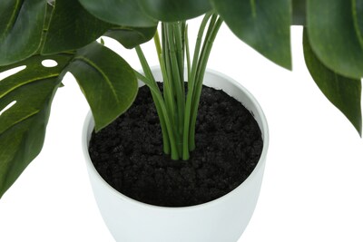 Monarch Specialties Inc. 24" Artificial Monstera Plant in Pot (I 9551)