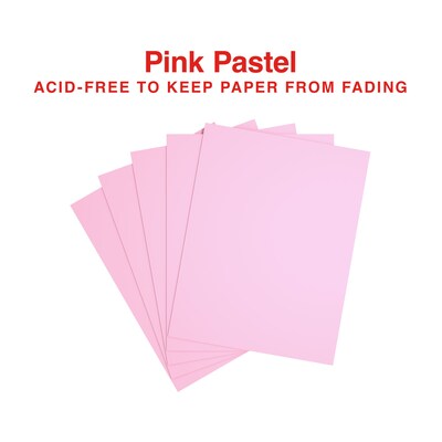 Pastel Colored Copy Paper, 8-1/2x11, Pink