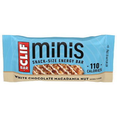 Clif Minis White Chocolate Macadamia Nut Energy Bar, 1 oz., 20 Bars/Box (CCC37295)