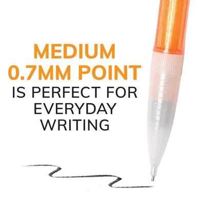 BIC Xtra Sparkle Mechanical Pencils, 0.7mm, #2 Hard Lead, 24/Pack (MPLP241-BLK)