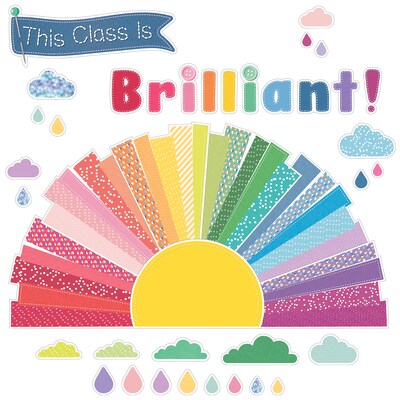 Carson Dellosa Crafty and Cool Motivational This Class Is Brilliant Bulletin Board Set, 69 Pieces/Set (110597)