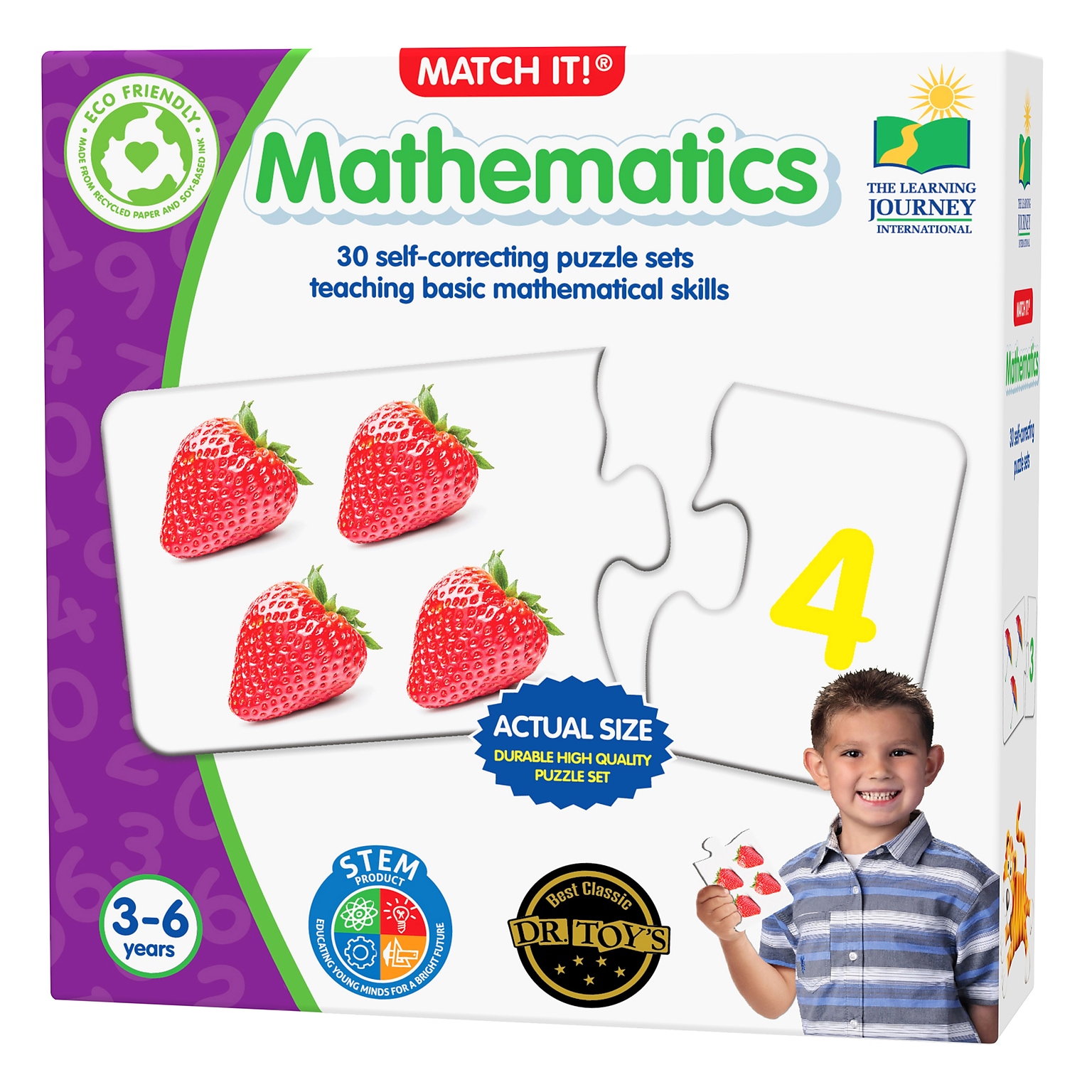 The Learning Journey International Match It! - Mathematics, 60/Pieces, 30 Puzzles (LJI118696)