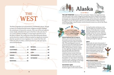 Quarto The 50 States Bucket List Guided Journal, 6.6" x 8.65", Blue, 176 Pages (9780760388495)