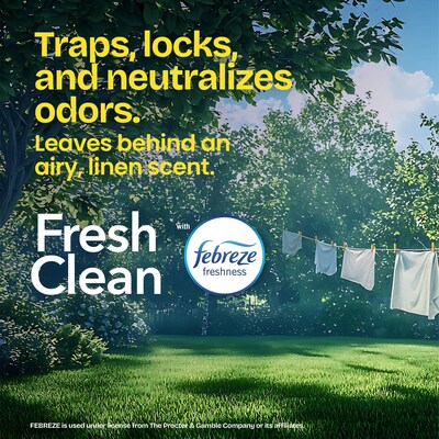 Glad ForceFlex Tall 13 Gallon Drawstring Kitchen Trash Bag, Fresh Clean with Febreze Freshness, White, 80 Total Bags (78534)