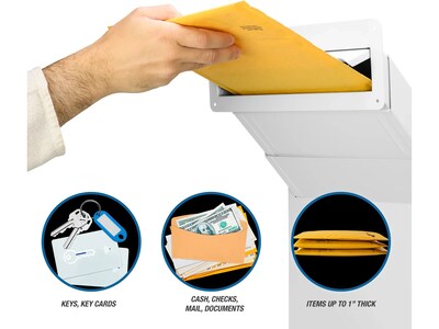 Barska Through-The-Wall Drop Box, White (CB13954)
