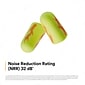 3M E-A-Rsoft Yellow Neon Blasts Earplugs, Uncorded, Poly Bag, Regular Size, 200 Pairs/Case (312-1252)