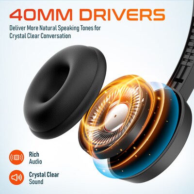 Delton 12Y Stereo On-Ear Computer Headset, USB Type-A (DWH12Y)