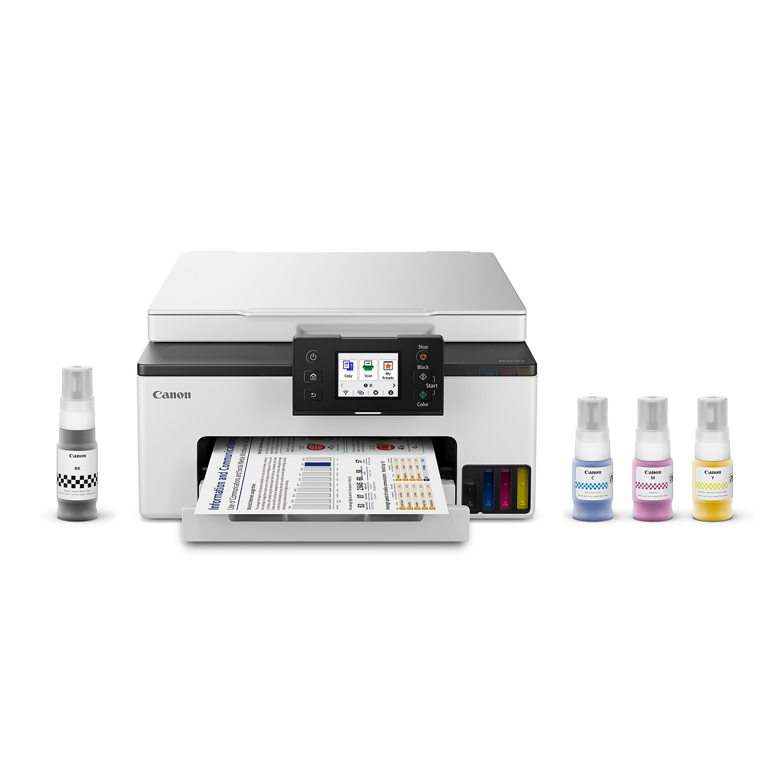 Canon MAXIFY GX1020 Wireless Color Inkjet Printer, All-In-One Supertank, Print, Scan, Copy (GX1020)