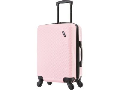 DUKAP DISCOVERY Polycarbonate/ABS Carry-On Suitcase, Pink (DKDIS00S-PNK)