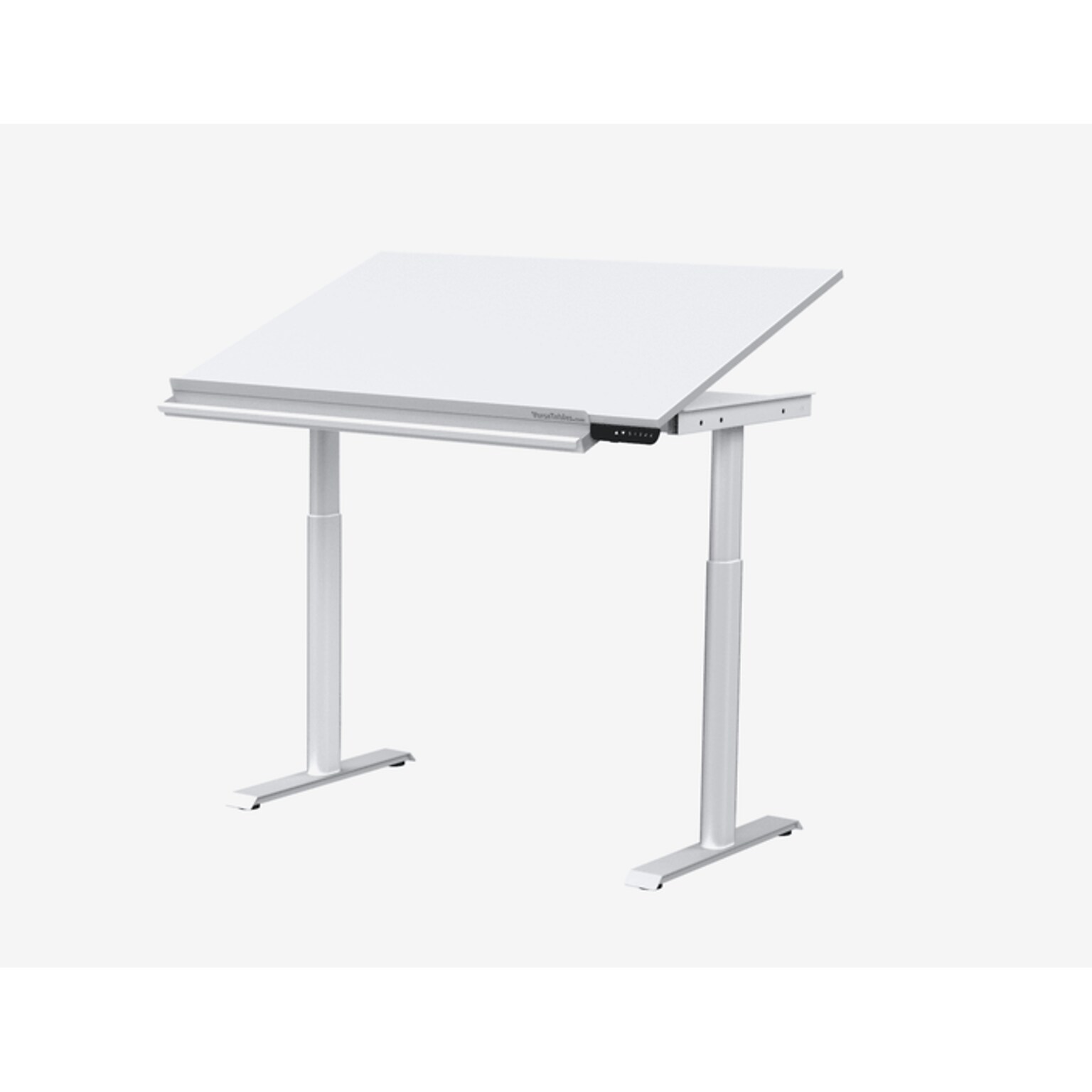 VersaDesk PowerLift 48W Electric Adjustable Drafting Table, White (PEDT48-WW-APP)