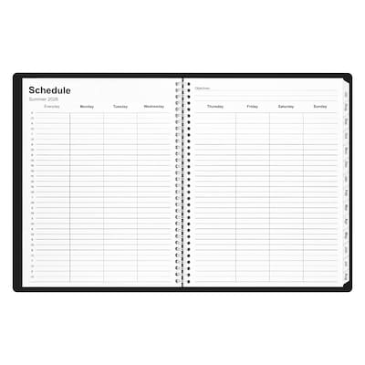 2026–2027 Staples 8.5" x 11" Academic Weekly and Monthly Planner, Black (ST63503-27)