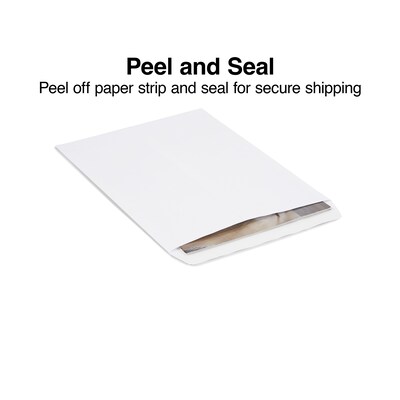 Staples® 9" x 12" White Wove QuickStrip® Catalog Envelopes, 100/Box