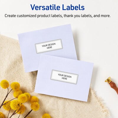 Avery Laser/Inkjet Rectangle Multipurpose Labels, 1" x 2-5/8", White, 160/Pack (S00-F36)