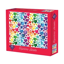 Willow Creek Rainbow Hearts 500-Piece Jigsaw Puzzle (49021)
