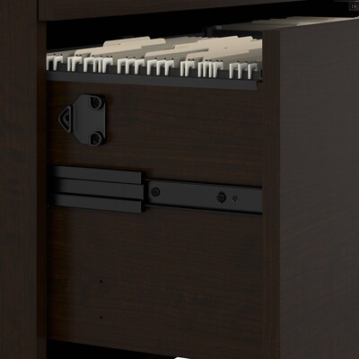 Bush Business Furniture Office in an Hour 2 Drawer Lateral File Cabinet, Mocha Cherry (OIAH011MRSU)