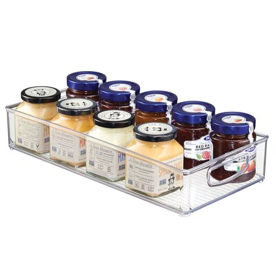 iDESIGN Large Stackable Plastic Storage Bin, Clear (63599)