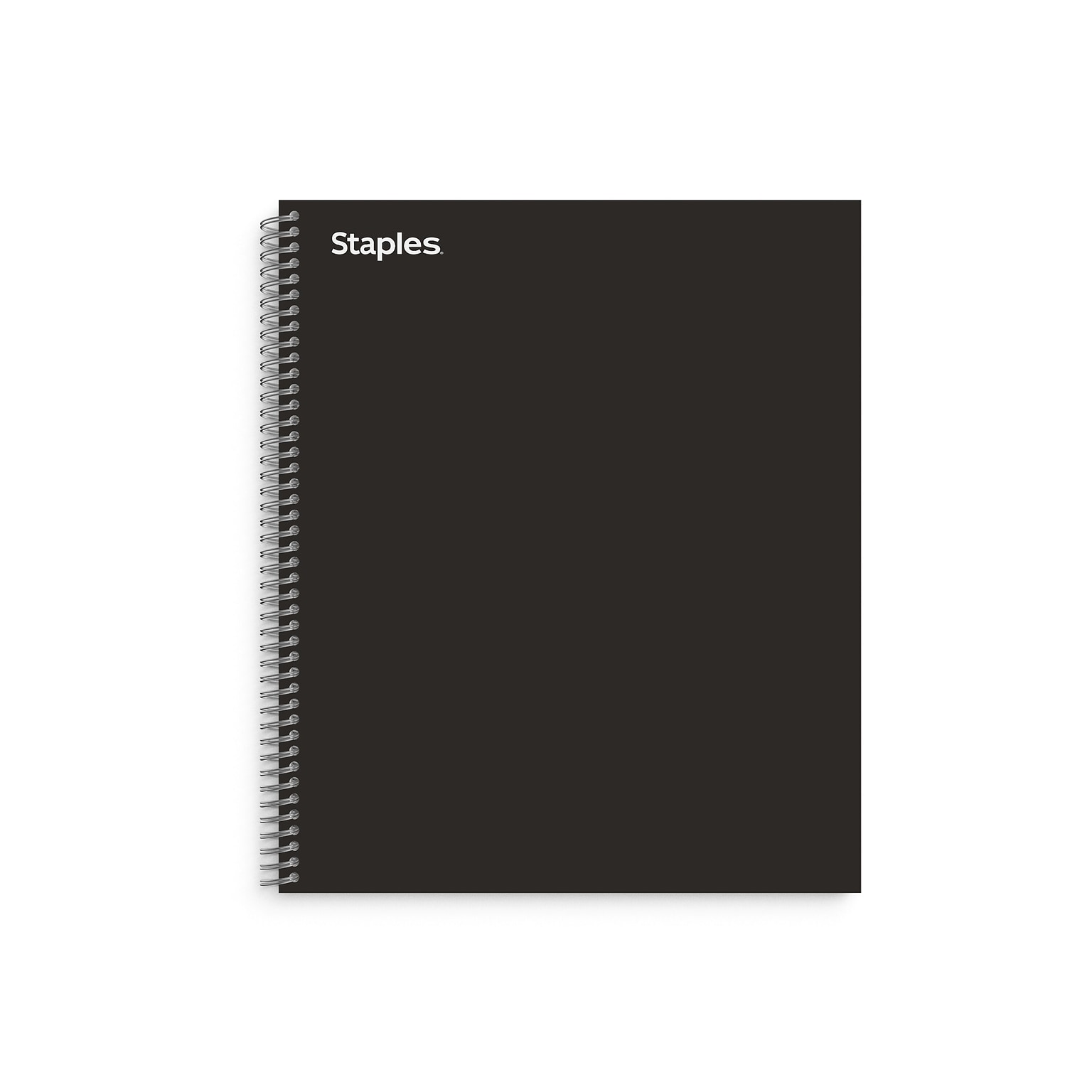 Staples® Premium 1-Subject Subject Notebooks, 8.5 x 11, College Ruled, 100 Sheets, Black (TR58355M-CC)