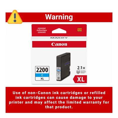 Canon PGI-2200 XL Cyan High Yield Ink Cartridge (9268B001)