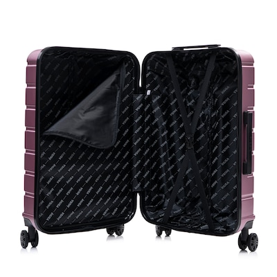 InUSA Trend 4-Piece Hardside Spinner Luggage Set, TSA Checkpoint Friendly, Rose Gold (IUTRESMLXL-ROS)