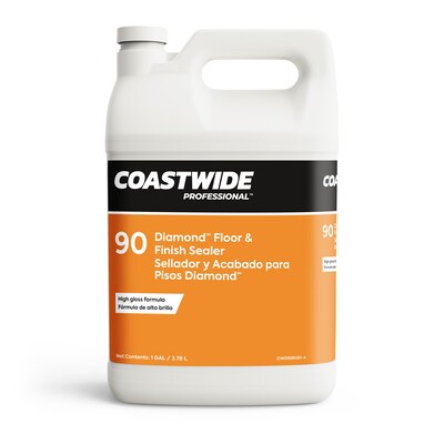 Coastwide Professional™ Floor Finish and Sealer Diamond, 3.78 L, 4/Carton (CW511001-A)