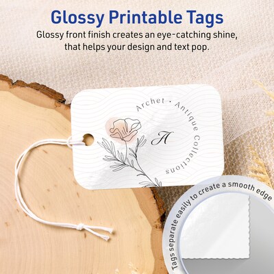 Avery 2 x 3  Blank Price & Merchandise Tags, White, 200/Carton (95317-GWT25)