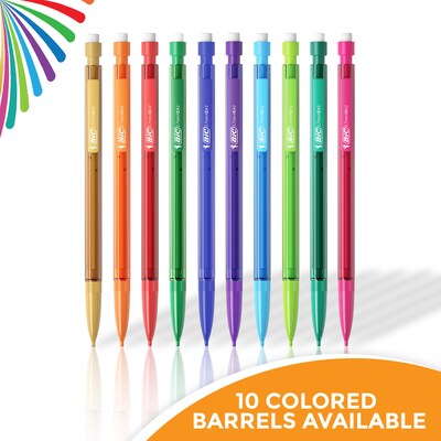 BIC Color Cues Mechanical Pencil, 0.7mm, #2 Medium Lead, 60/Box (MPUA60-AST)