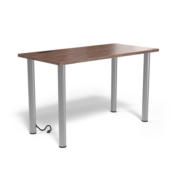 Union & Scale™ Essentials 48 Powered Computer and Writing Desk, Espresso (UN56970)