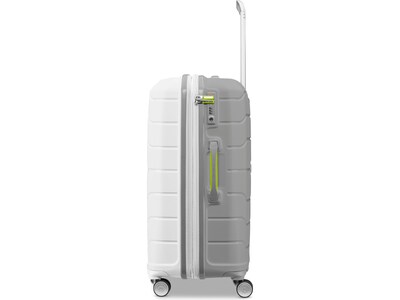 Samsonite Freeform 27.95" Hardside Suitcase, 4-Wheeled Spinner, TSA Checkpoint Friendly, White/Gray (78256-4744)