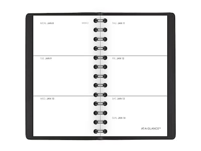 2024 AT-A-GLANCE 2.5" x 4.5" Weekly Planner, Black (70-035-05-24)