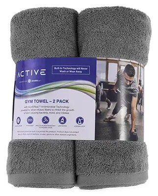 Active 2-Pack Gym Towels